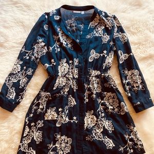 Long Sleeve Embroidered Dress
